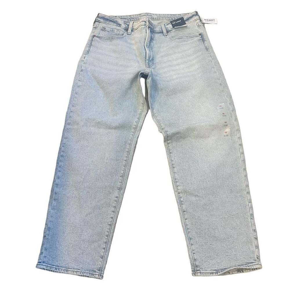 Old Navy High-Rise OG Loose Jeans Size 16 Light Wash New with Tags